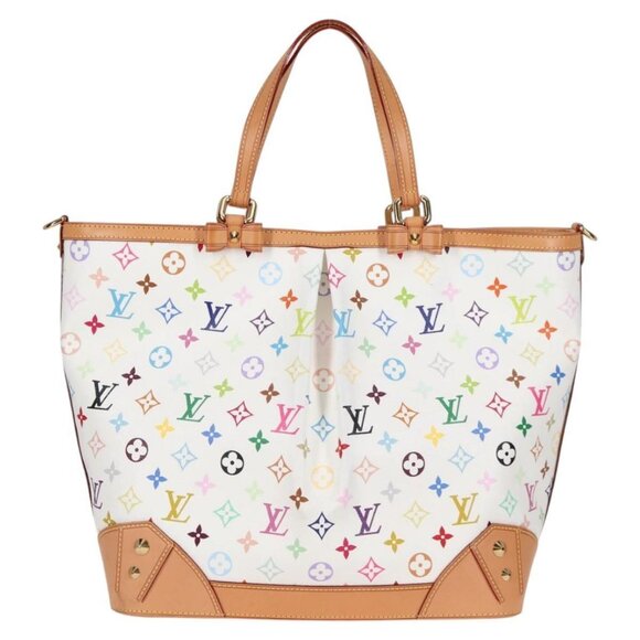 LOUIS VUITTON Multicolor Shirley GM Hand Bag 2way White M93214 LV Auth 115639AM - Picture 3 of 16